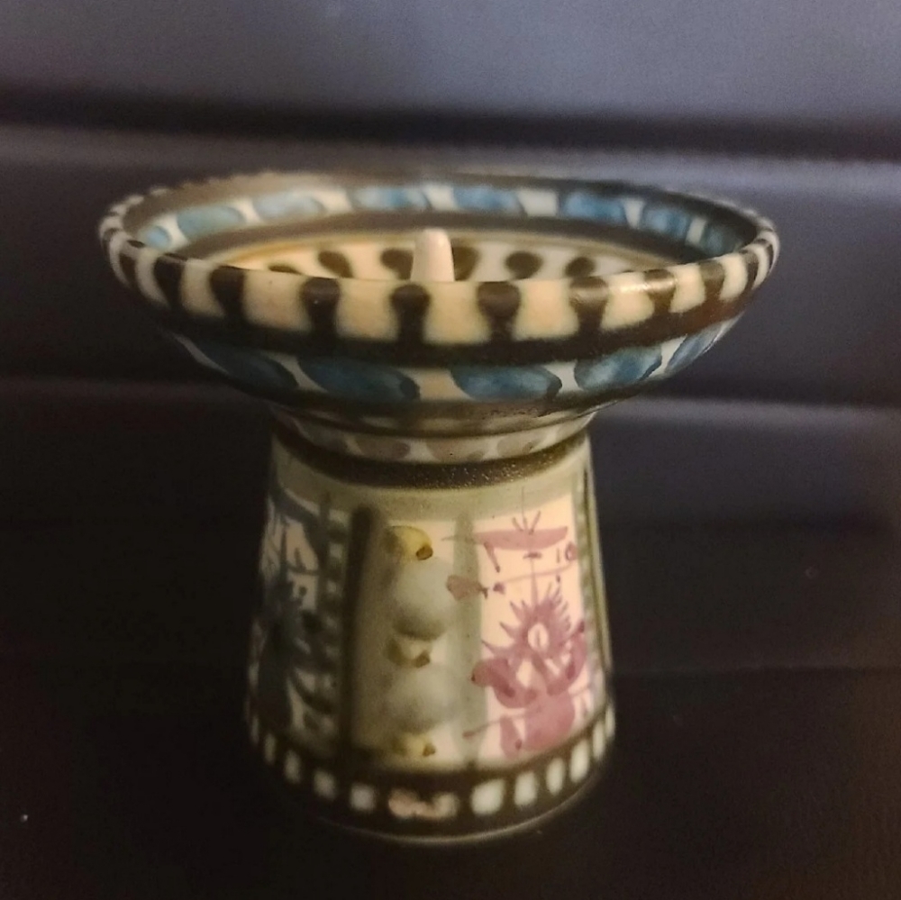 Vintage Keraluc Quimper Candlestick